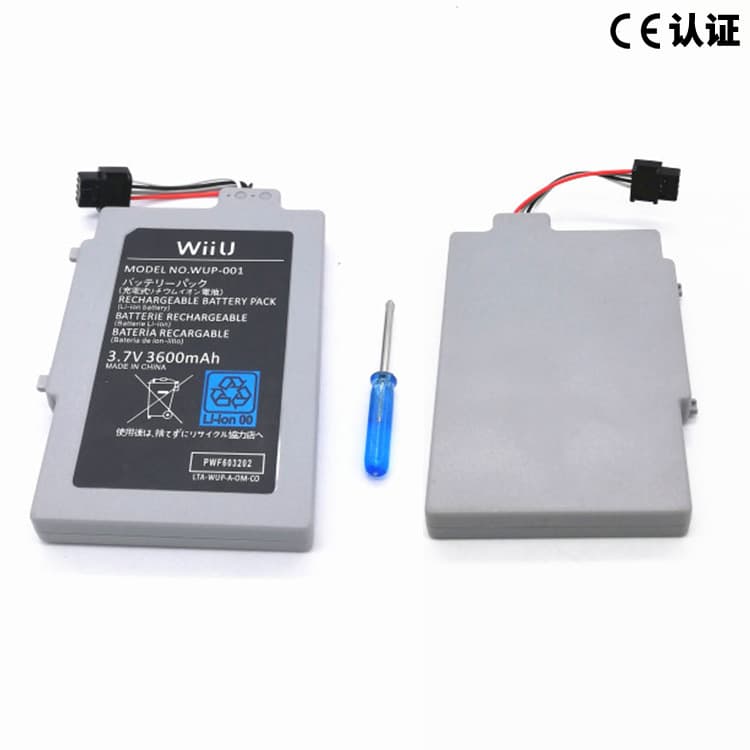 Compatible with Nintendo Wii U Gamepad Battery WIIUPAD-001 Built-in 3600mAh Capacity Wii U Battery