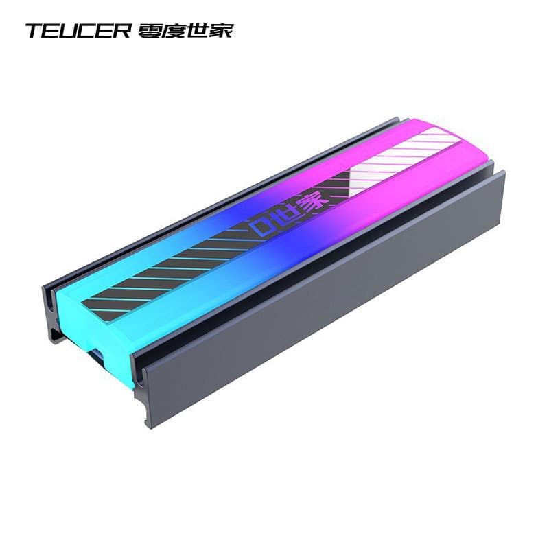 TEUCER M.2 SSD Heatsink NVMe Armor 5V 3-Pin ARGB Sync