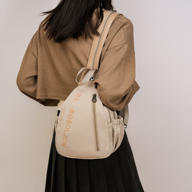 New Cross-Border Women's Backpack, Niche Fashion Trendy Bag, Sporty Simple Style, Large Capacity Crossbody Backpack