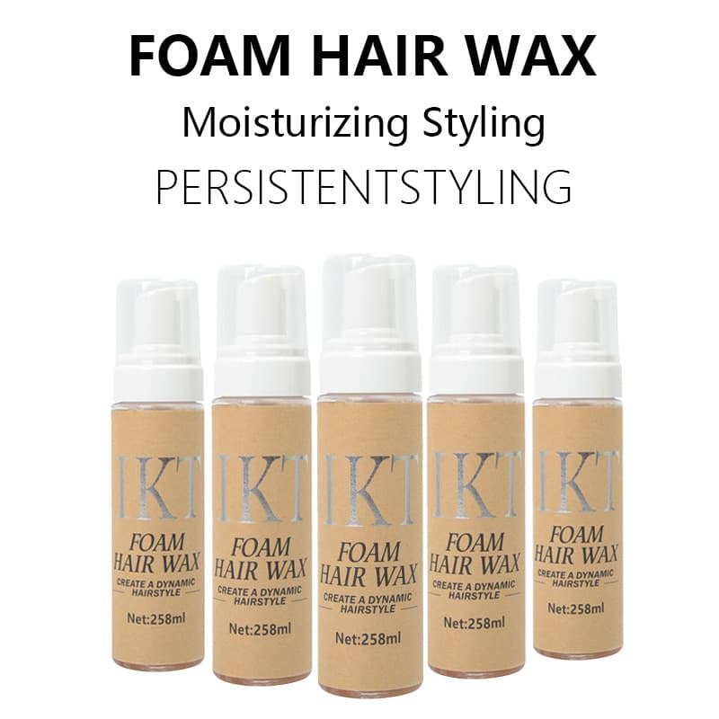 Cross-border direct selling IKT Foam Hair Wax Styling Mousse Wig Moisturizing Curl Styling Shaping Mousse Foam Hair Wax
