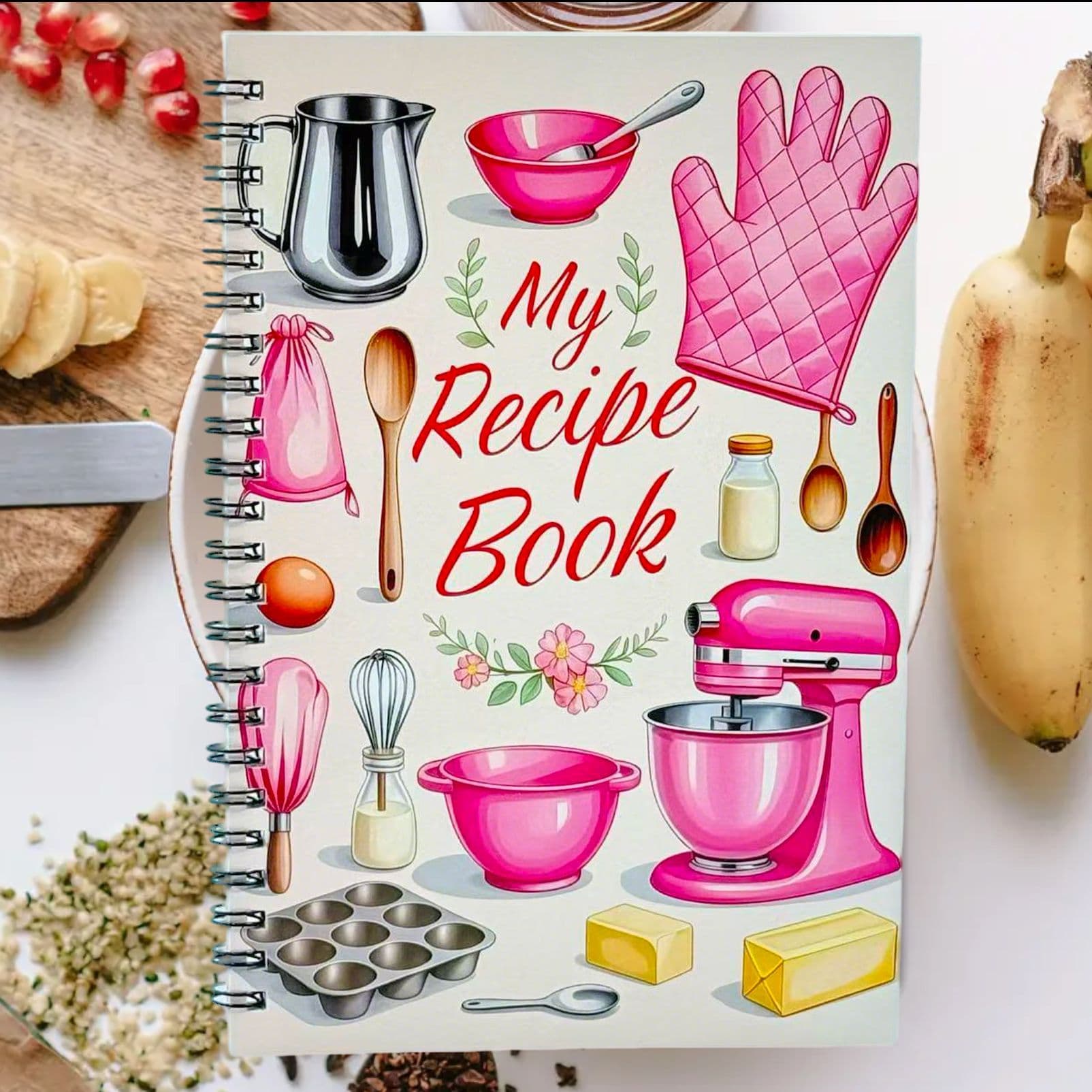 Cross-border New Product An Interesting Spiral Recipe Notebook - Titled "My Favorite Recipes