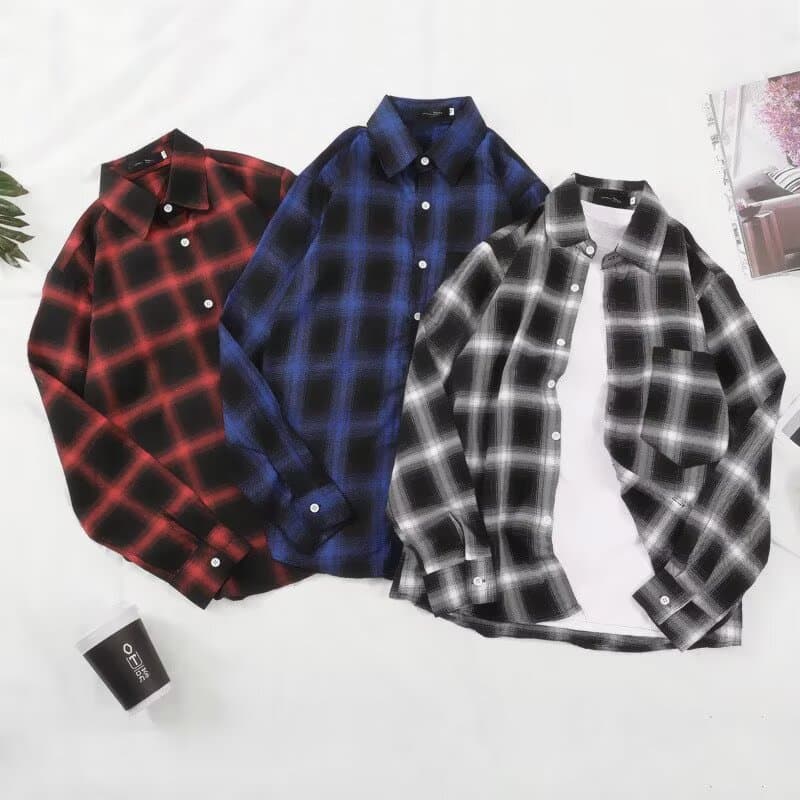Oversized Heavyweight Japanese Vintage Workwear Long Sleeve Denim Shirt for Men, Loose Fit Washed Jacket