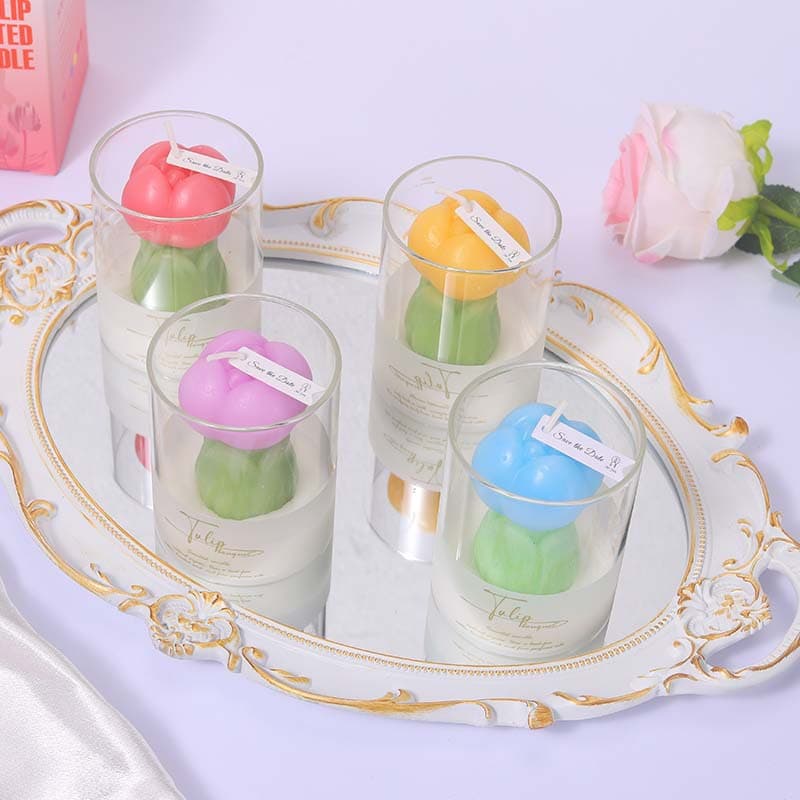 Exclusively designed scented candle cup, birthday floral scented candle, high-end gift ornament, multi-purpose cup
