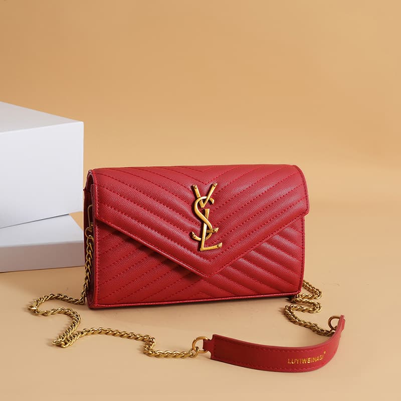Premium Women's Bag 2026 New Style Chanel-Inspired Quilted Chain Bag Envelope Bag Versatile Fashion Shoulder Crossbody Bag