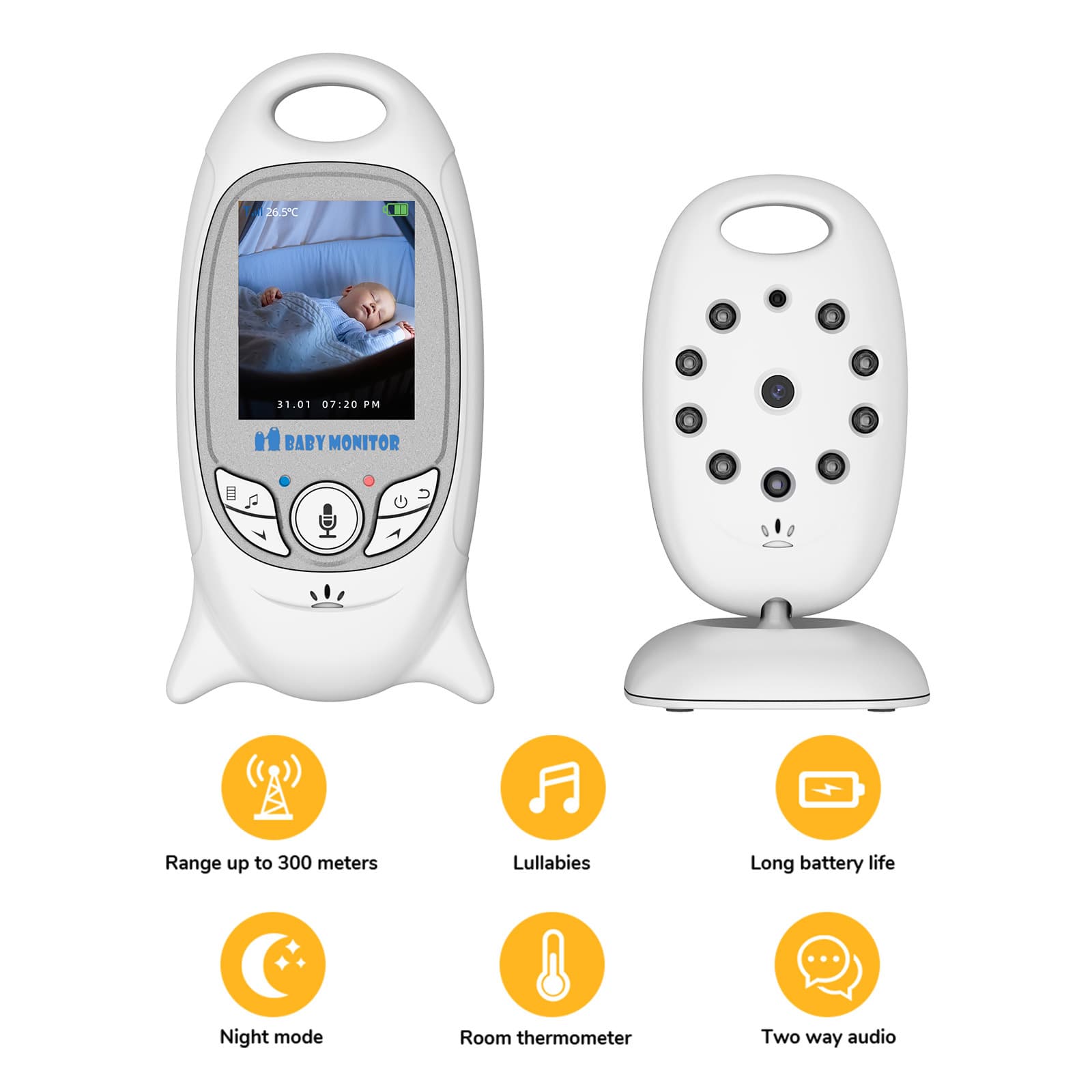 VB601 2.4G Baby Monitor Infant Care Camera Surveillance Camera