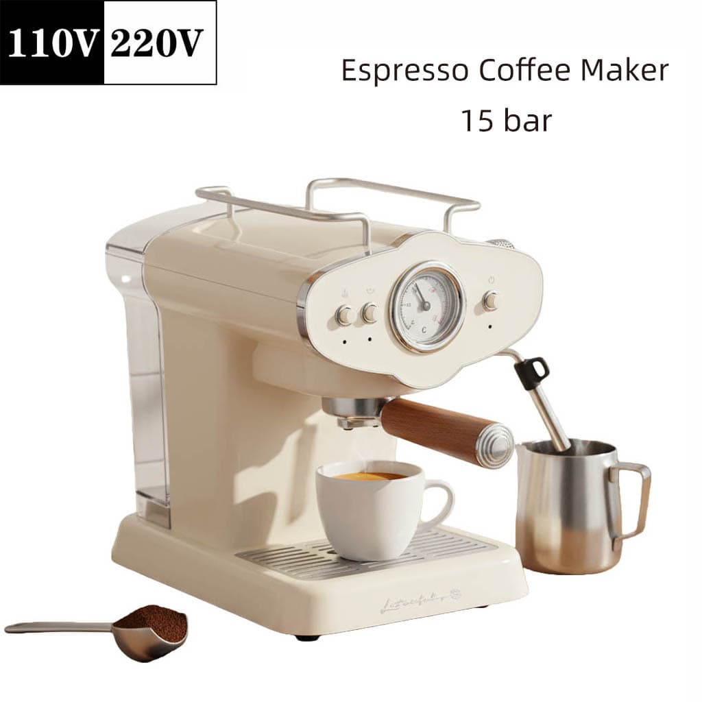American-spec espresso coffee maker, semi-automatic espresso pressure extraction coffee maker