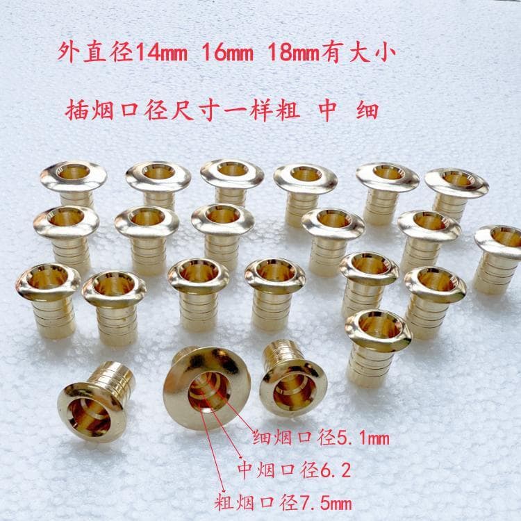 Wholesale Accessories for Cigarette Holders: Jinding Cigarette Holder with Copper Head, Suitable for Thick, Medium, and Thin Cigarettes, Three-In-One Cigarette Holder, Handmade DIY Accessories