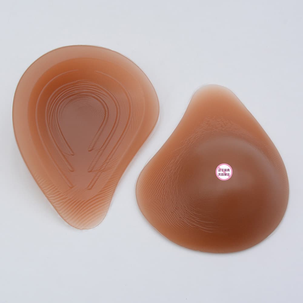 VS-KS Brown Breathable Spiral Prosthetic Breast Breast Restoration Shaping Prosthesis Breast Women's Underwear Insert Breast Pad