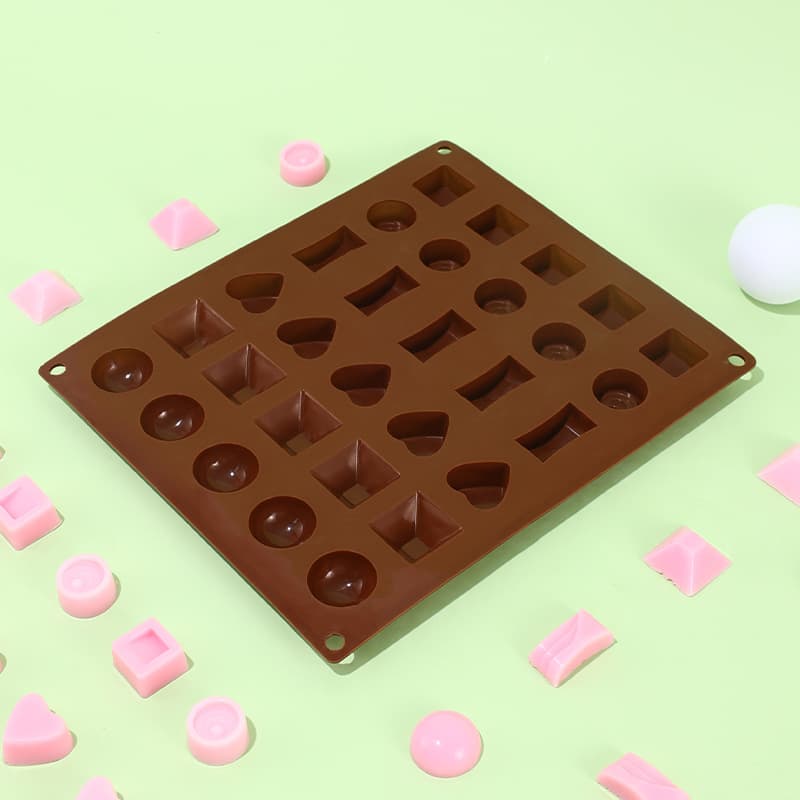 New Cake Mold Multi-Style Food-Grade Silicone Chocolate Mold Heart Baking Mold Cross-Border Stock