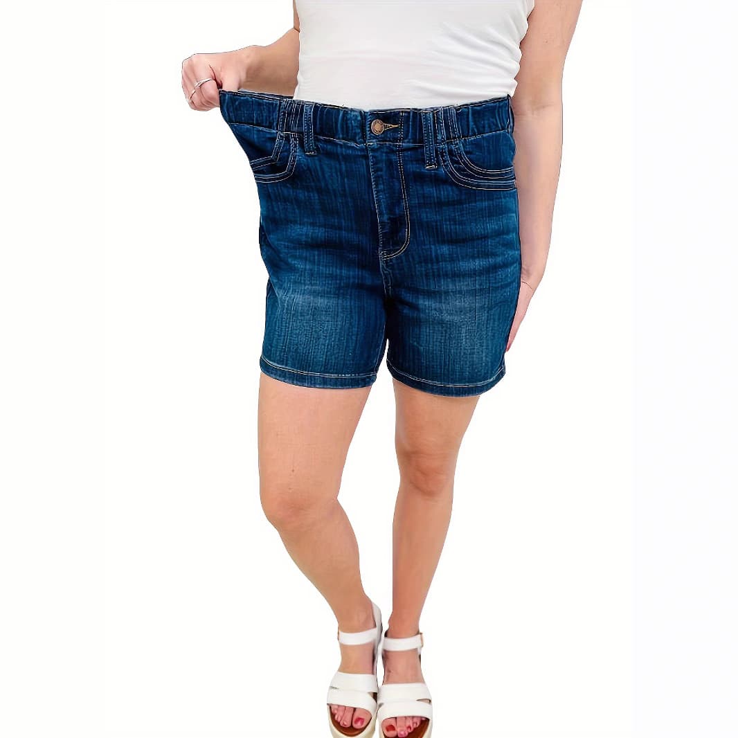2025 Spring and Summer Stretch Twill Shorts Big Pocket Solid Color Casual Shorts Women's New Fashion Versatile Women's Style