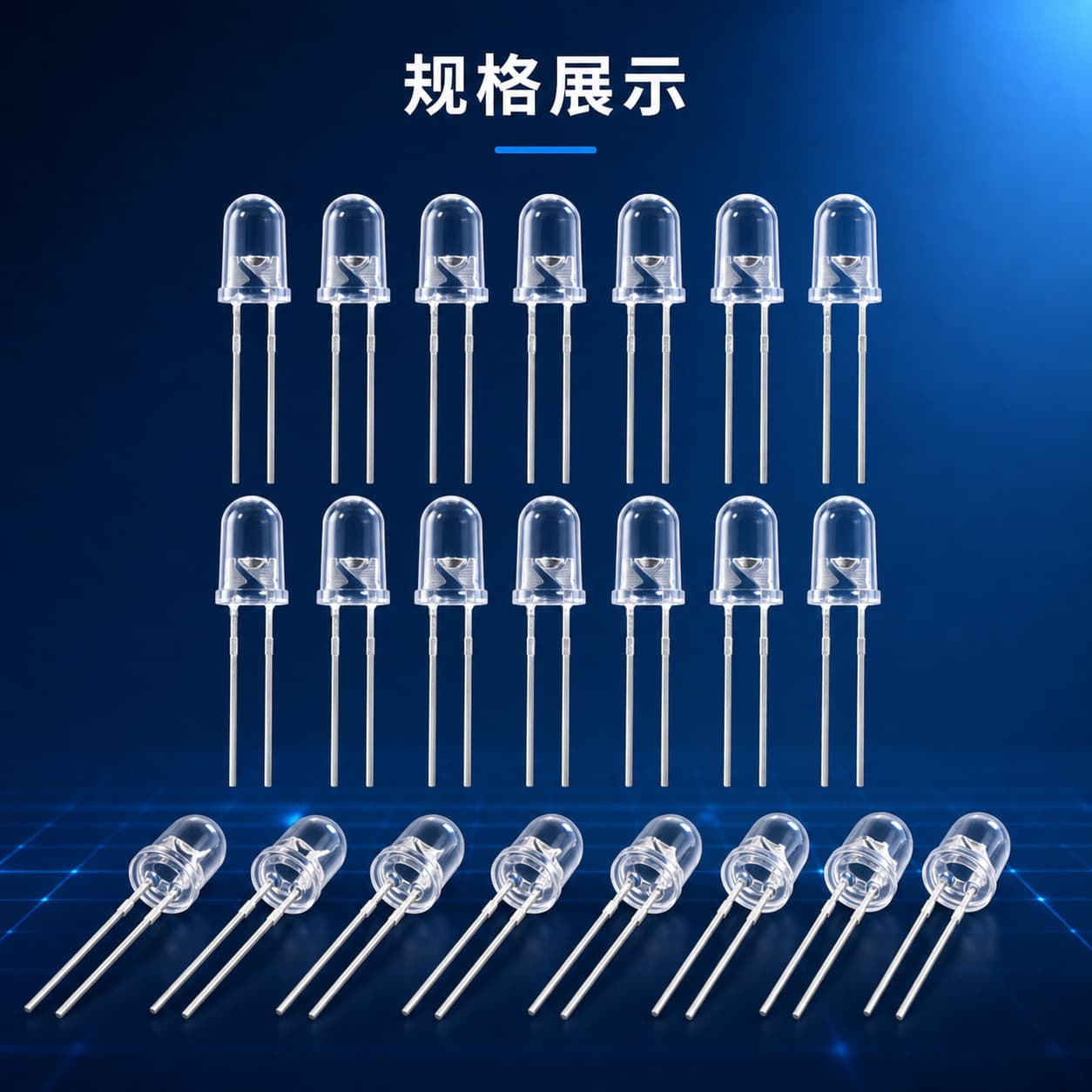 5mm LED Light Emitting Diode Bulb F5 Green Through-Hole Experiment Lamp Green Indicator Light Component Wholesale