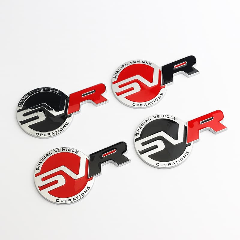 Suitable for Land Rover car emblem, Range Rover Sport executive version SVR car emblem, Jaguar modified car sticker, front grille emblem, tail emblem