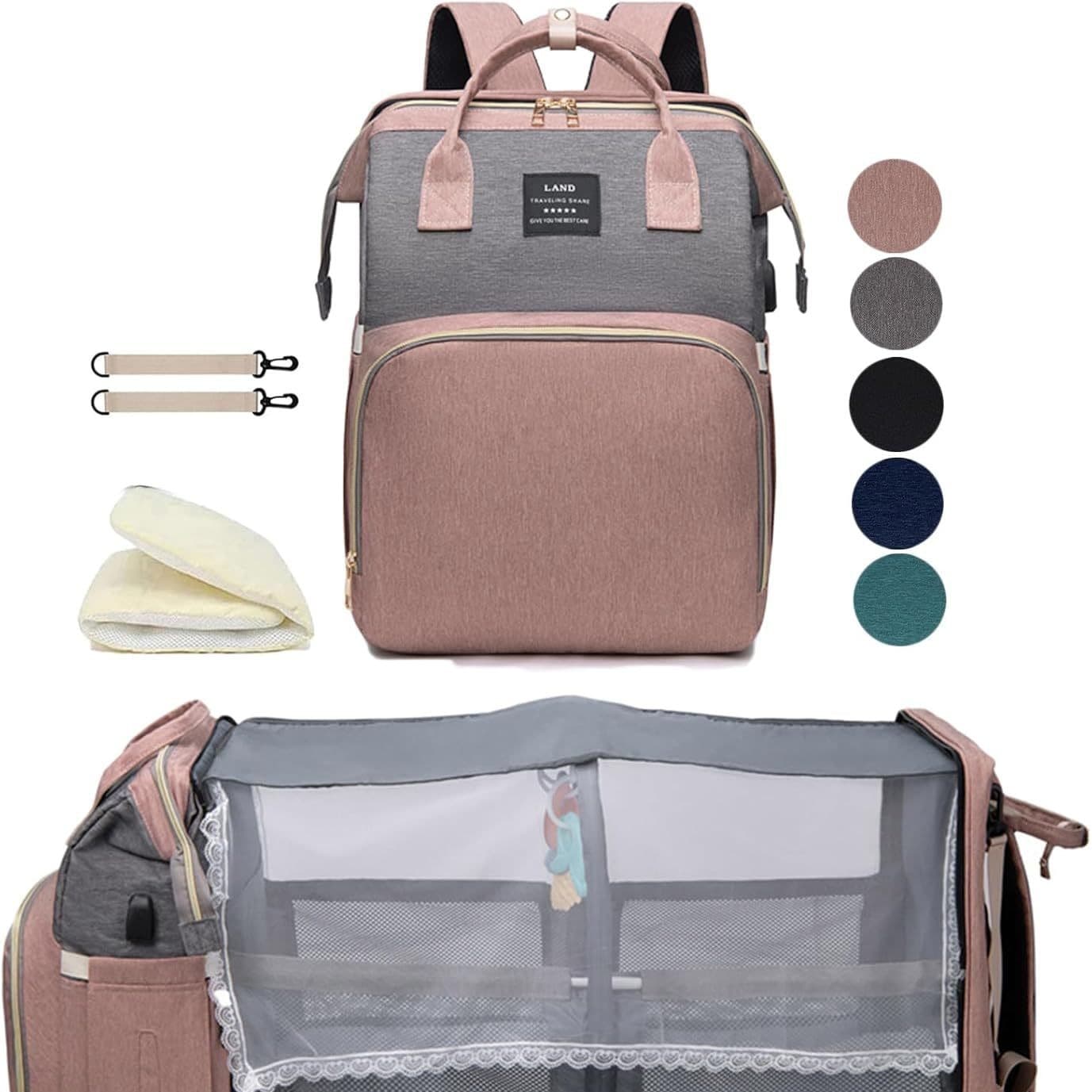 Cross-border Japanese and Korean new mommy bag, backpack, crib backpack, large capacity out-and-out milk bag, mother and baby bag wholesale