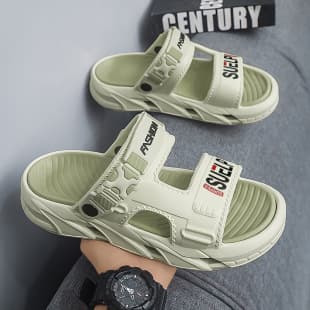 Men's Sandals 2026 Summer Outing Cushioned Non-Slip Sports Beach Shoes Cross-Border Two-Way Driving Slide Sandals