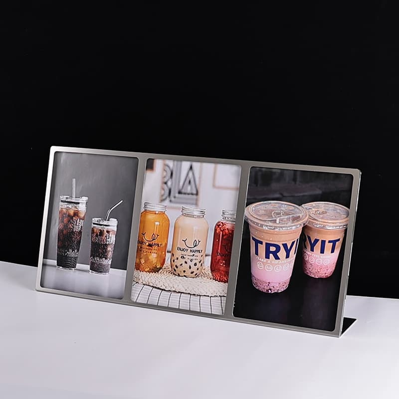 Table Card Display Stand Desktop Sign Menu Price Card Ordering Card Display Stand Floor-Standing