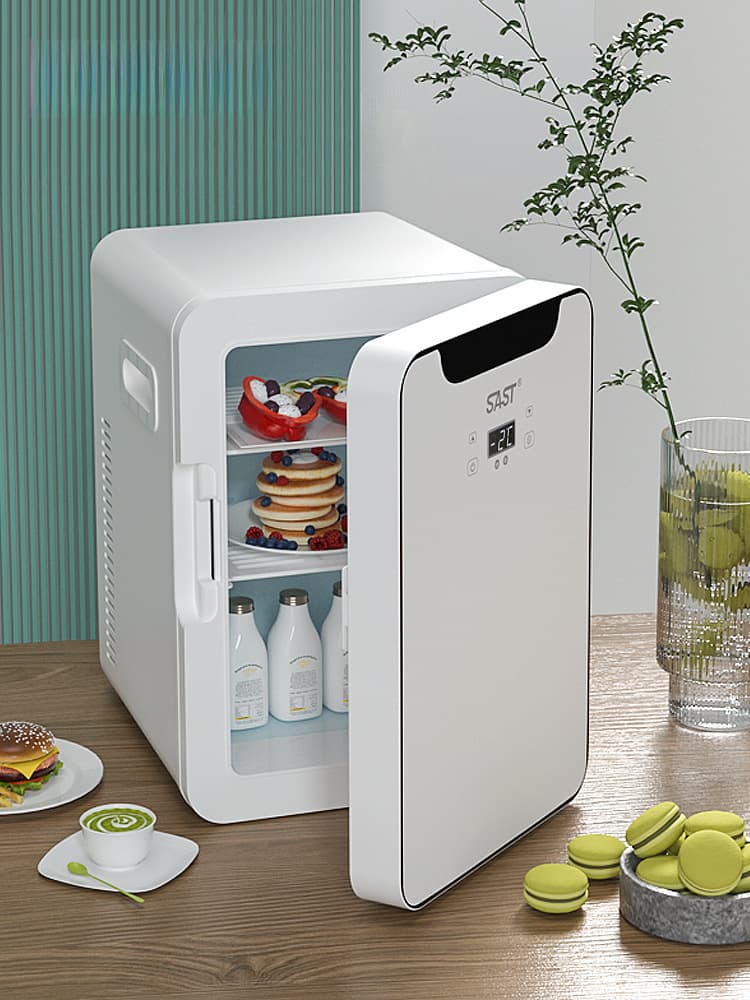 SAST8L Mini Car & Home Refrigerator, Dormitory Student Cooling Single Small Fridge