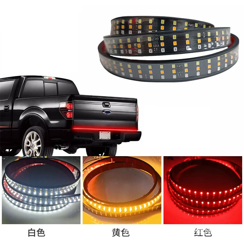 High-brightness LED Truck Tailgate Light Bar 1.5m Car Rear Light Strip Modification Flowing Tailgate Brake