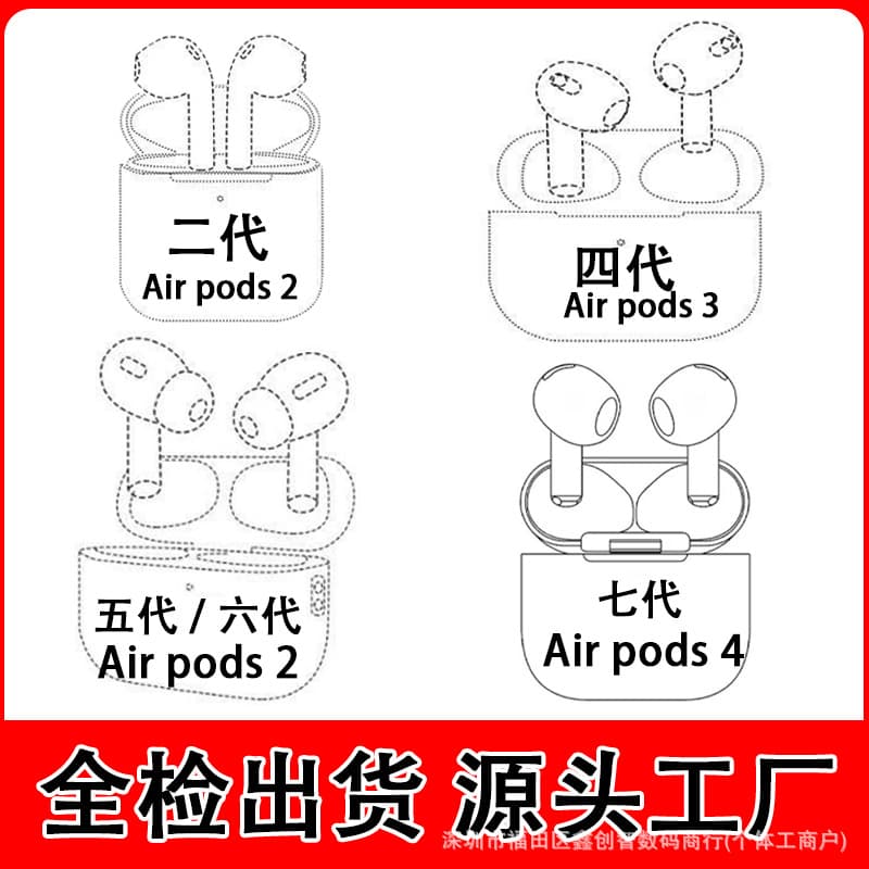 Huaqiangbei Earbuds Jerry are compatible with Apple earphones, TWS 5th and 6th Gen noise-cancelling AirPods 2 Bluetooth earphones