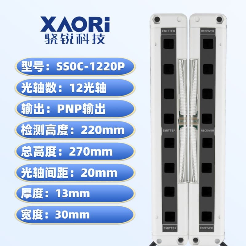 SS0C-H1220P Area Type Safety Light Curtain Photoelectric Protector