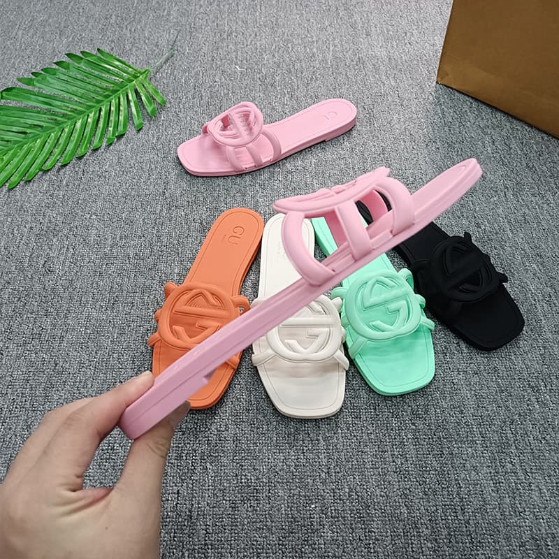GG Slippers Flat Women's Sandals European and American Designer Craft Slippers Cross-border