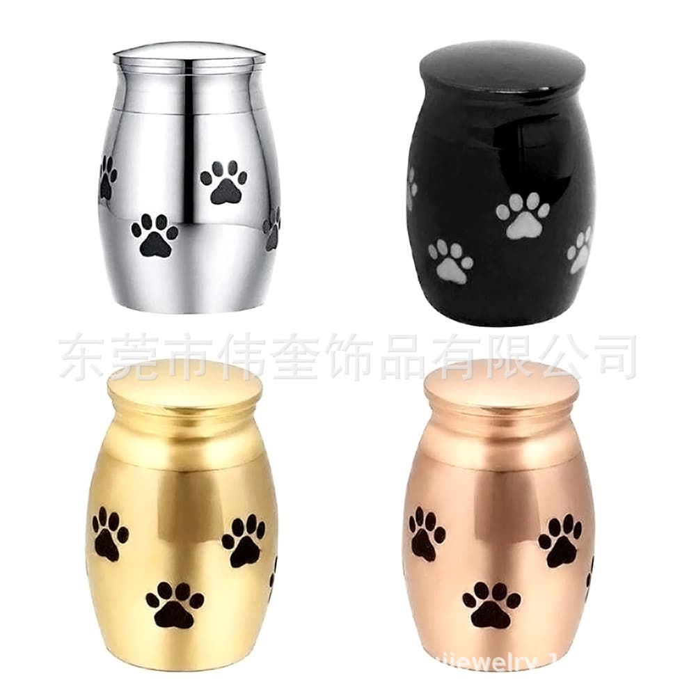 40*30mm pet urn metal memorial can, sealed stainless steel cremation jar for cat and dog funeral supplies.