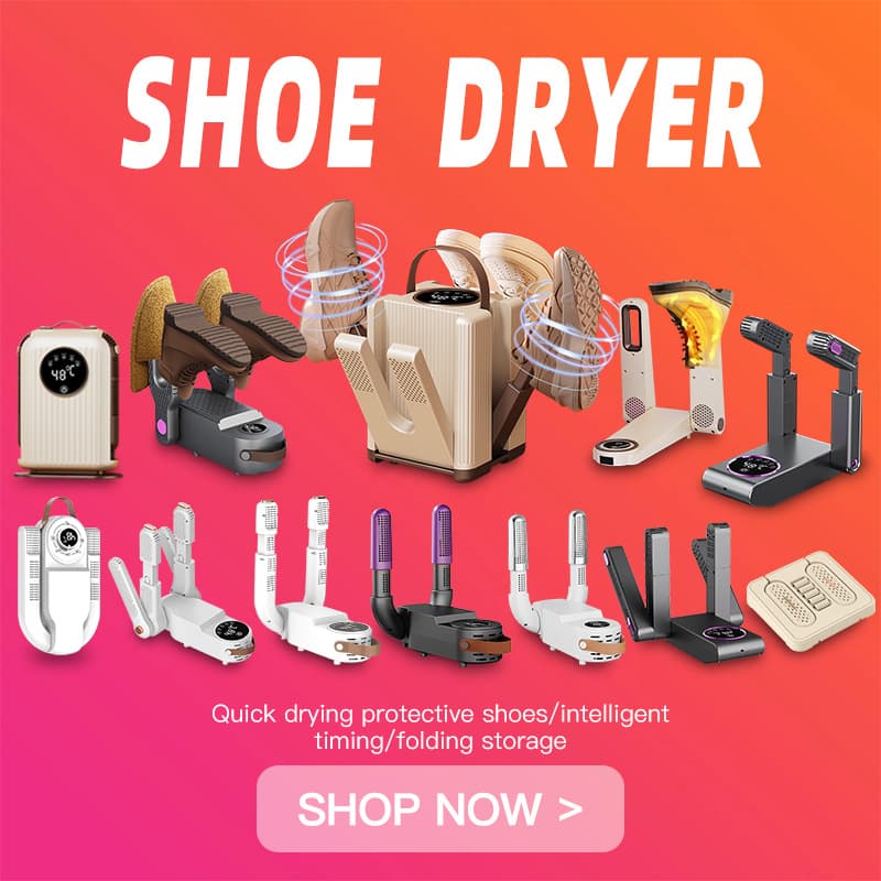 New Smart Timer Shoe Dryer Odor Removal Sterilizing Household Six-Arm Drying Machine Telescopic Foldable Shoe Drier