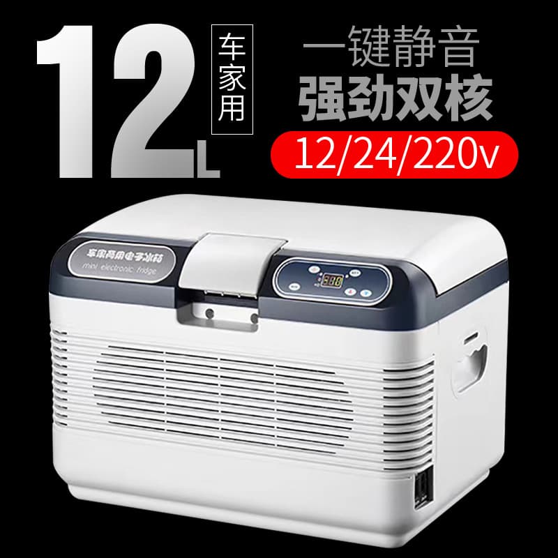 Versatile Car Refrigerator 12/24V/220V Home and Car Use Large Truck Cooling Box Small Refrigerator Japan Standard 110V