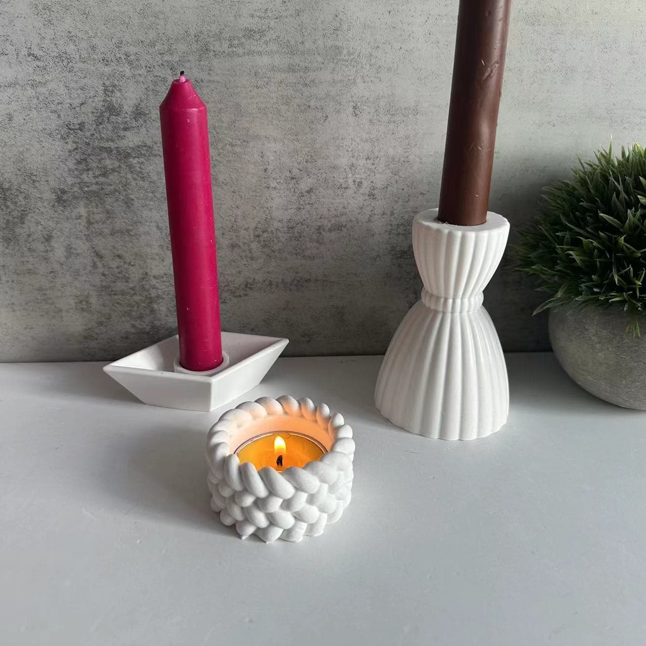 Paper Boat Candle Holder Silicone Mold, Hemp Rope Candle Holder Mold, Funnel Candle Holder Mold, Plaster Mold, Epoxy Resin Mold