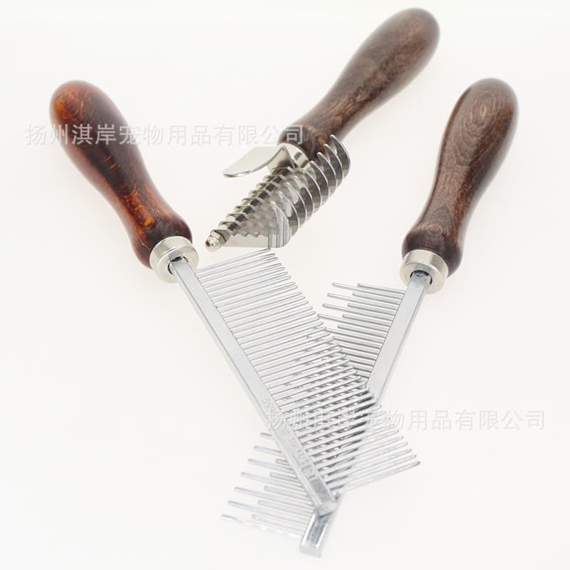 Cat Comb for Long Hair, Dog Face Comb, Detangling & De-shedding Tool, Dense Steel Teeth Pet Grooming Comb