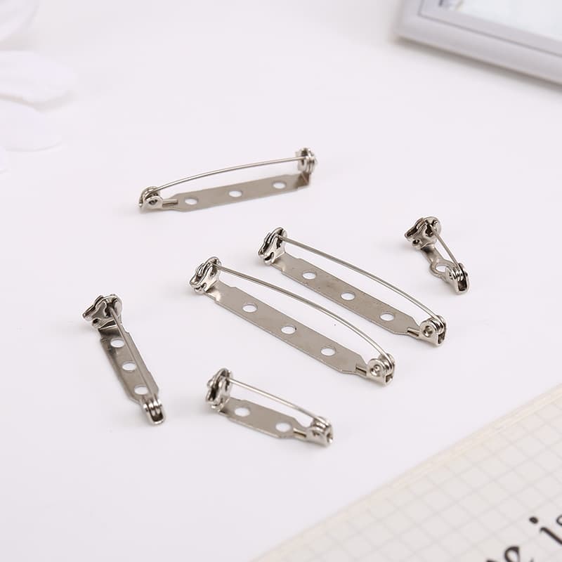 Safety Pins, Simple Insurance Pins, Handmade DIY Craft Accessories, Flat-Back Brooch Pins, Decorative Pins in Multiple Sizes