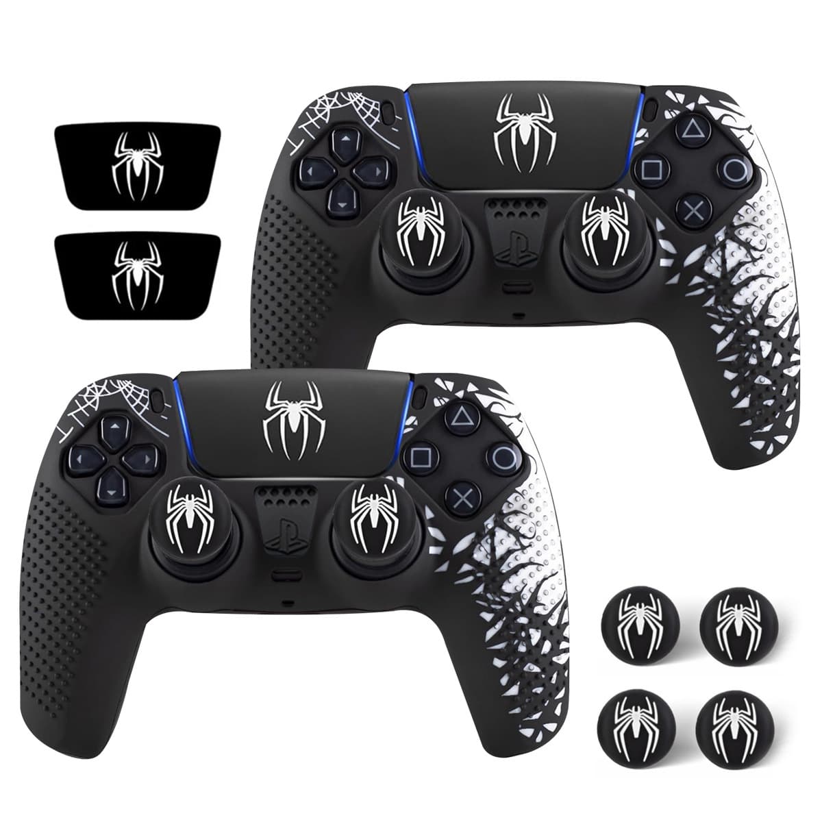 Amazon Spider-Man PS5 Controller Cover P5 Silicone Protective Cover Rocker Cap Game Controller Sticker Dropshipping