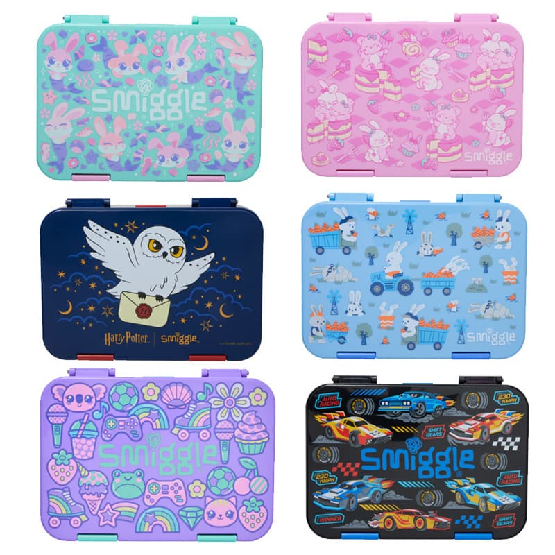 Australian smiggle lunch box food grade tritan primary school children's snack lunch spring and autumn picnic