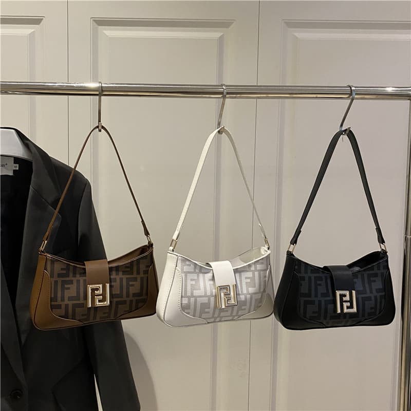 2025 New Trendy Vintage Edgy Underarm Bag Motorcycle Shoulder Bag Stylish Belt Buckle Small Bag