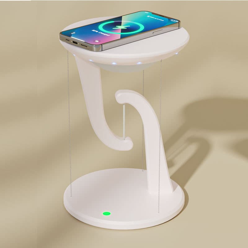 Home Desktop Ornament Floating Night Light Smartphone Wireless Charging Desk Lamp Multi-function Ambient Light Bedside Table