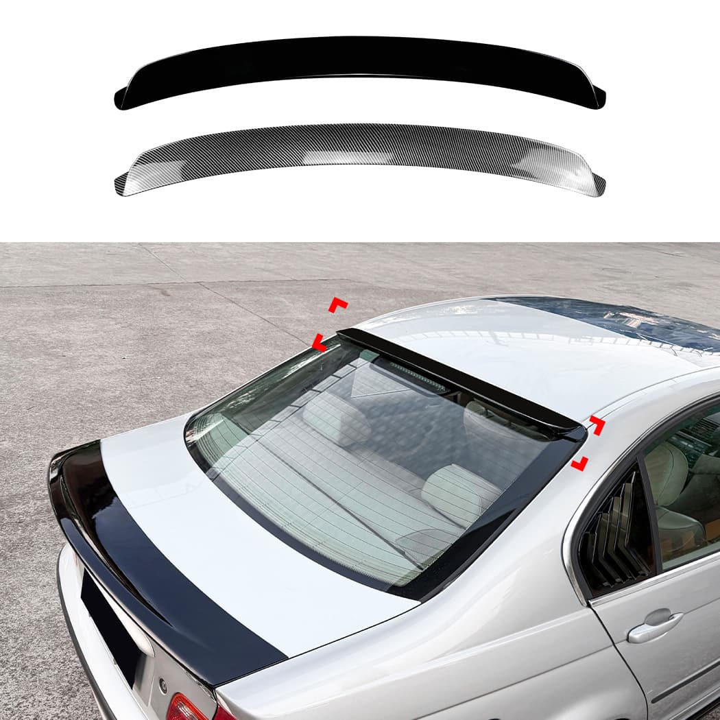 Compatible with BMW 3 Series E46 four-door 1998-2004 M3 models with top wing, rear spoiler, exterior cross-border modification