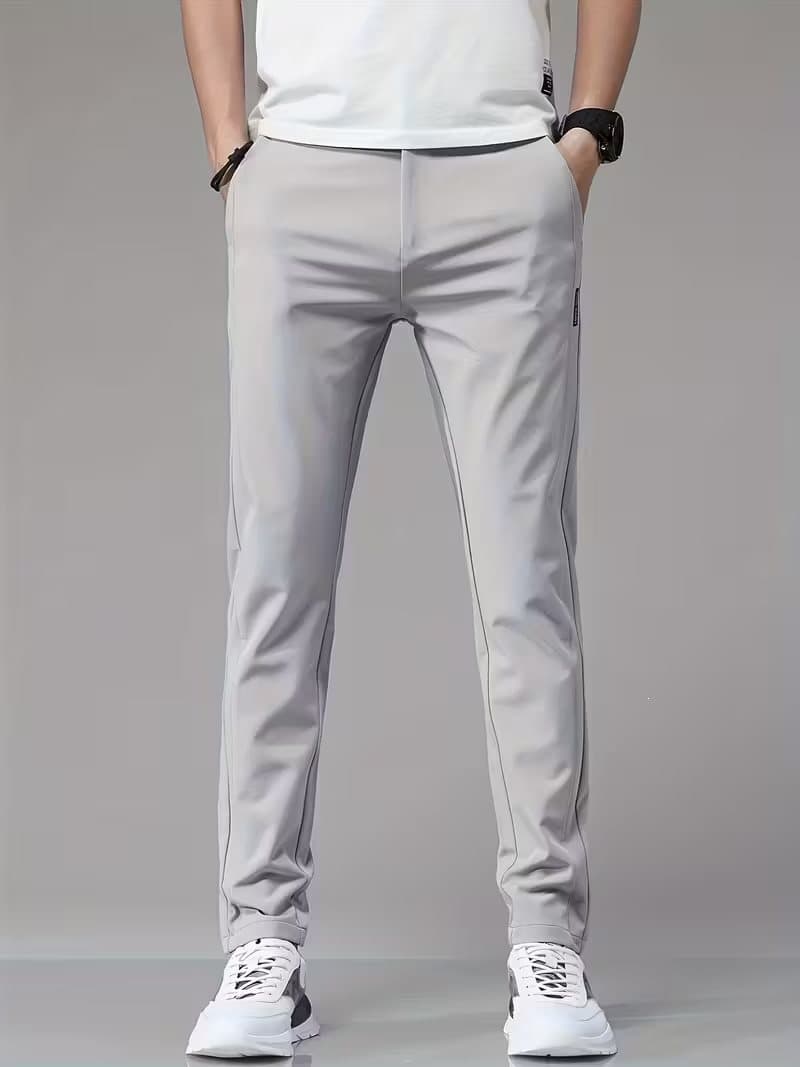 [Cross-border EU Size Bestseller] Ice Silk Pants Cross-border Edition Spring/Autumn Best-seller Middle-aged Men's Lightweight Sports Pants