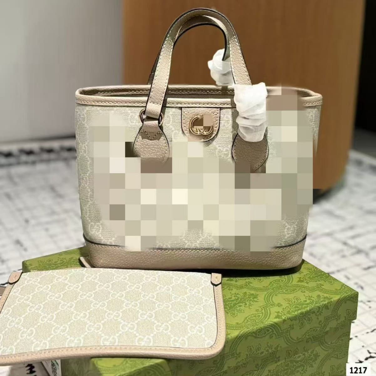 New Ophidia Series Mini Tote Shoulder Crossbody Genuine Leather Women's Bag Large Capacity Tote Commuter Bag