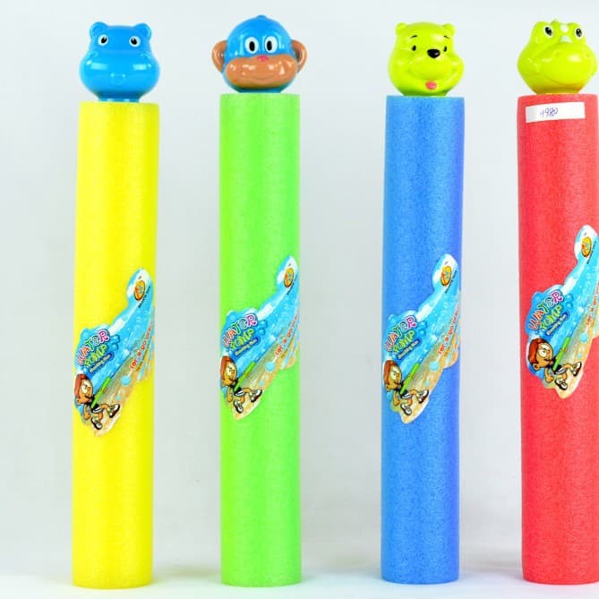 Summer Cartoon Hippo Water Gun Water Cannon Water Pump Indoor Outdoor Water Play Toy Parent-Child Beach Pull-Type Syringe