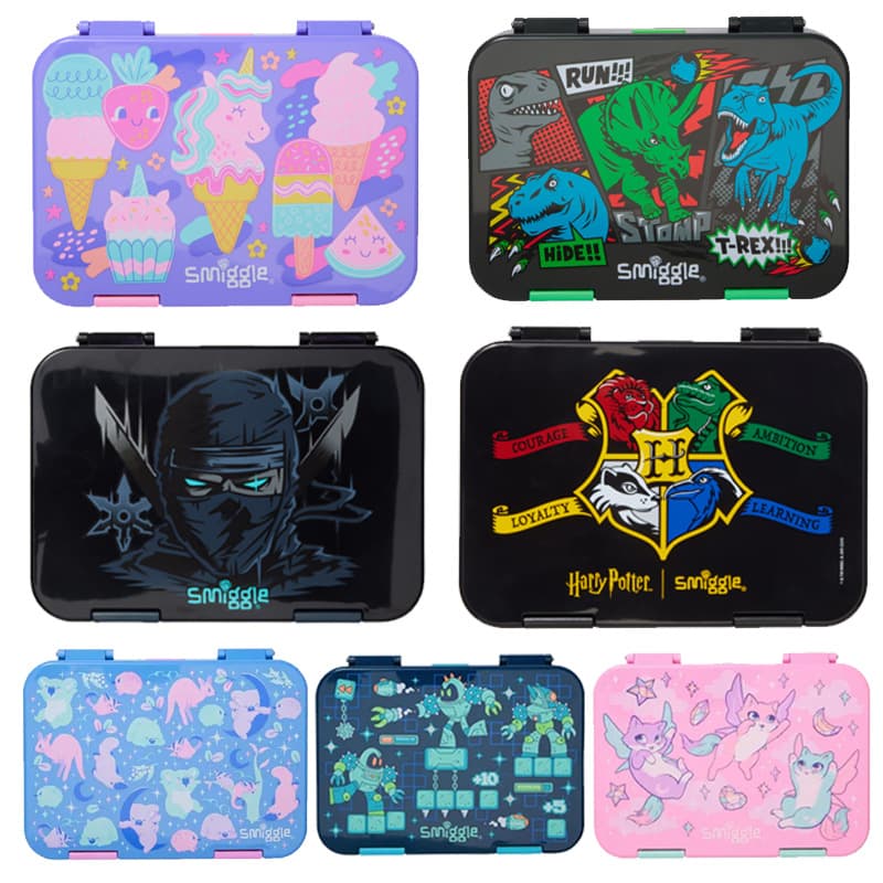 Australian smiggle lunch box children's lunch box primary and secondary school students fruit box outdoor leisure insulated layered lunch box