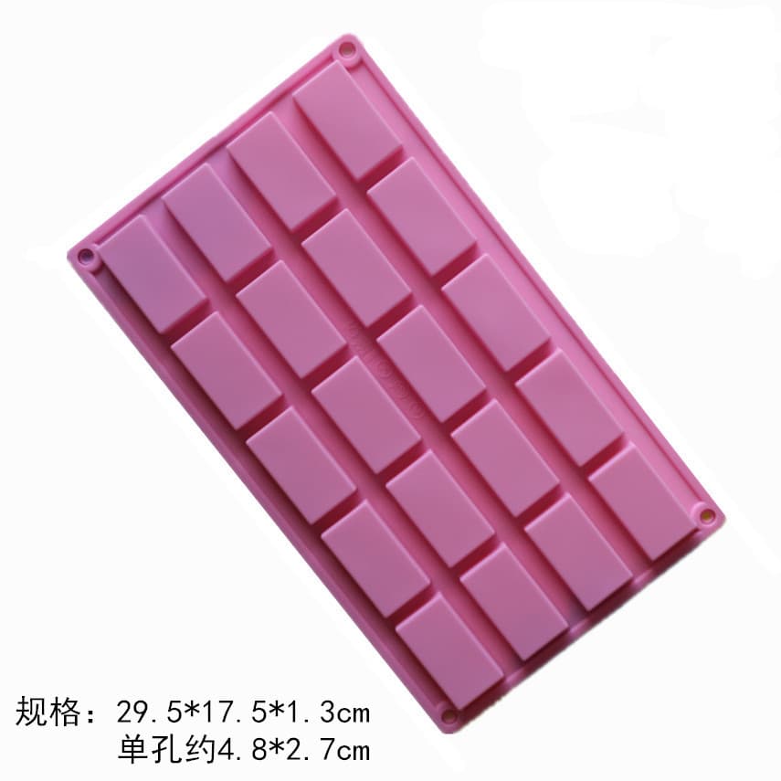 [Silicone Soap Mold] 4-Cavity, 6-Cavity, 500ml, 100% and More Rectangular Brick Soap Boxes