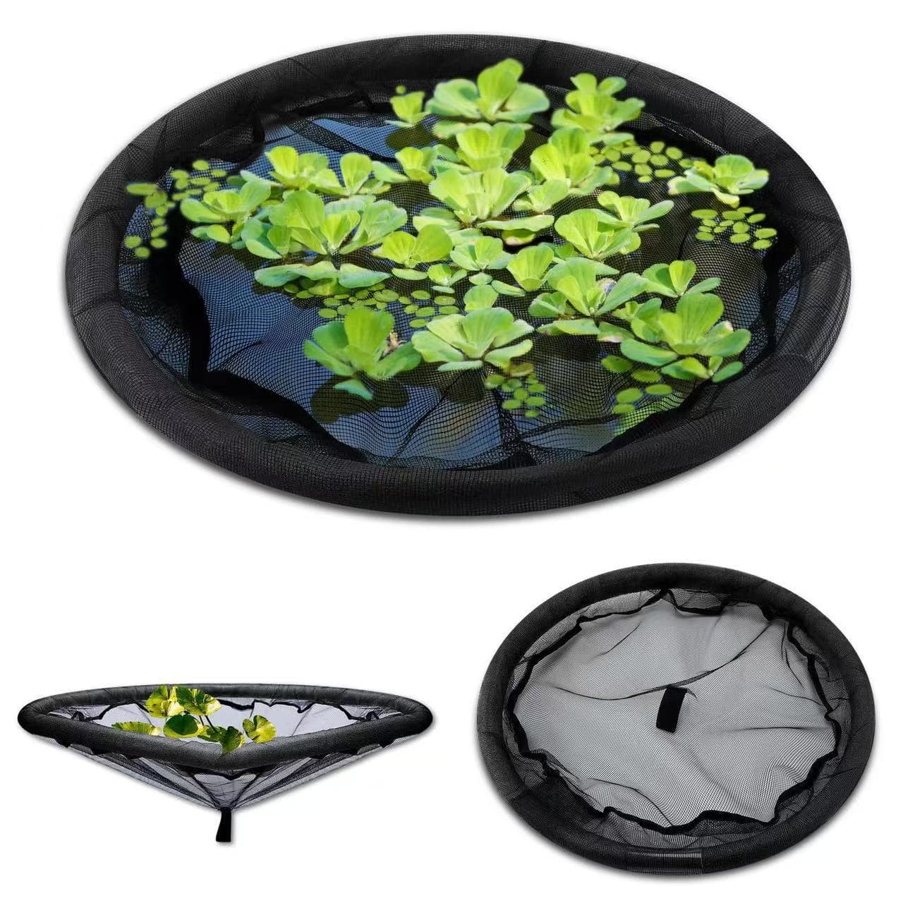 Manufacturer Wholesale Pond Plant Protection Net Diameter Fish Barrier Floating Island Plant Protector Round Plant Net