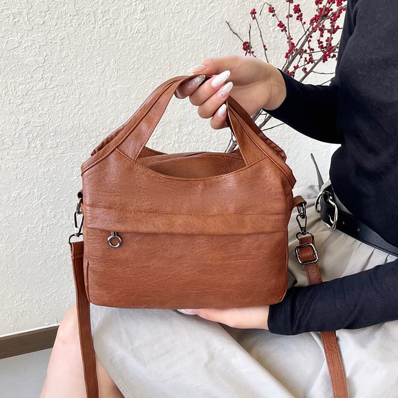 Cross-border bag women's bag texture soft handbag 2026 new lightweight commuting large capacity single shoulder crossbody bag for women