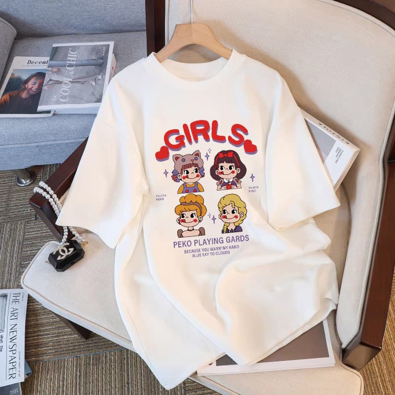 White cotton short-sleeved t-shirt for women 2026 summer new Korean style half-sleeved top loose slimming T-shirt ins