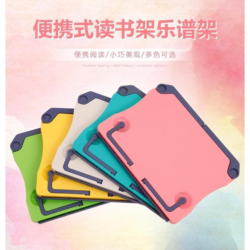 Portable Folding Book Stand Desktop Music Sheet Stand Holder for iPad Tablet