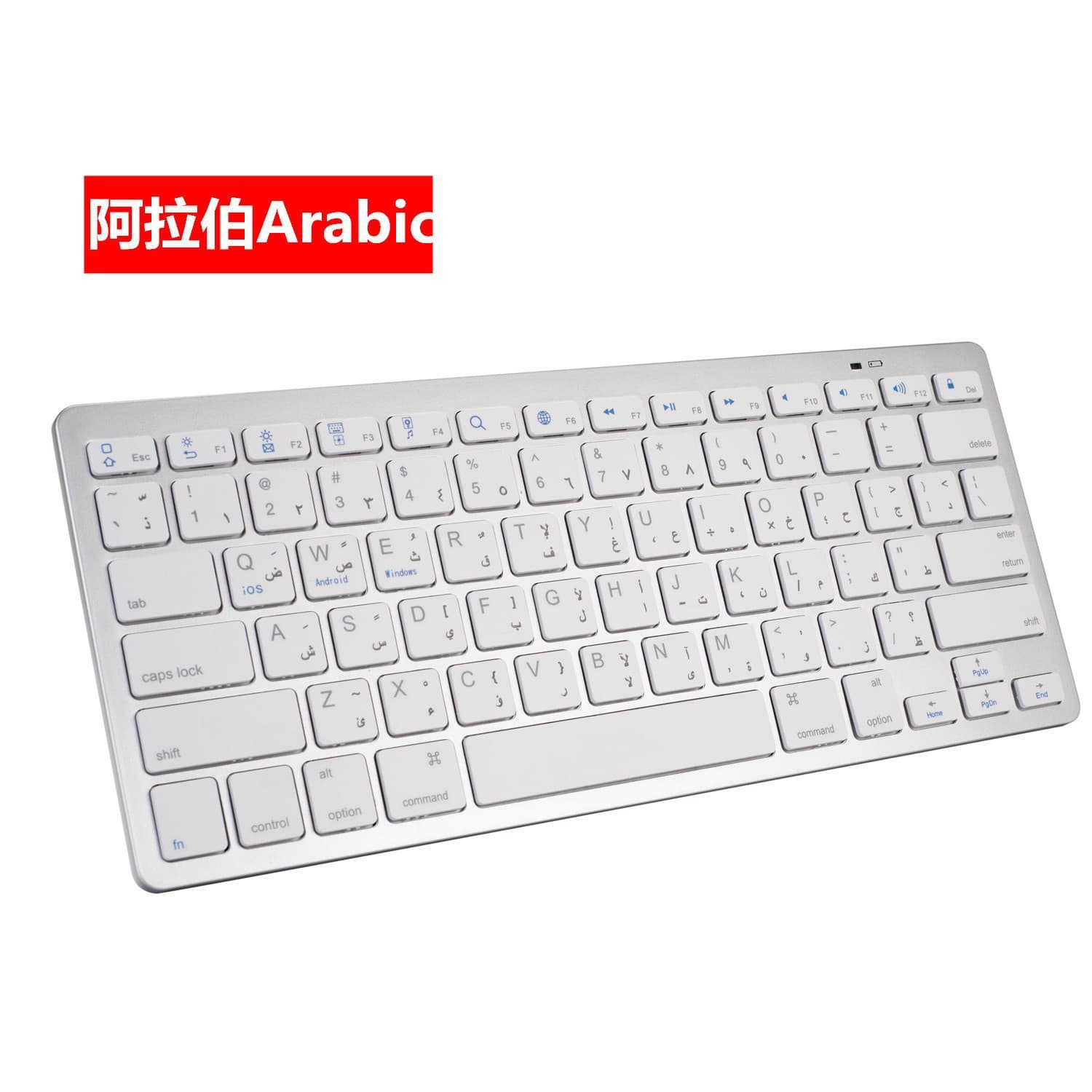 X5 Bluetooth Keyboard for iPad, Phones, Tablets, Dry Battery Wireless Magic Keyboard in Russian, German, Spanish Layout