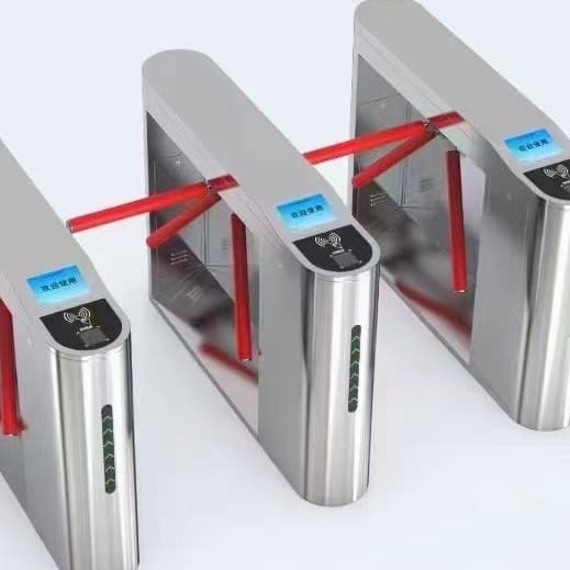 Scenic spot tripod turnstile ticketing systems, turnstile barcode pedestrian access gates, QR code verification access control turnstile systems