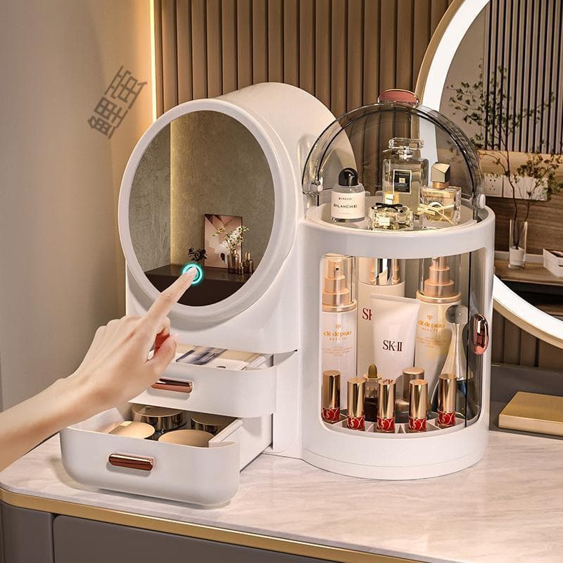 Valentine's Day Birthday Gift for Women, Girlfriend, Wife, Best Friend, Practical Makeup Box Mirror