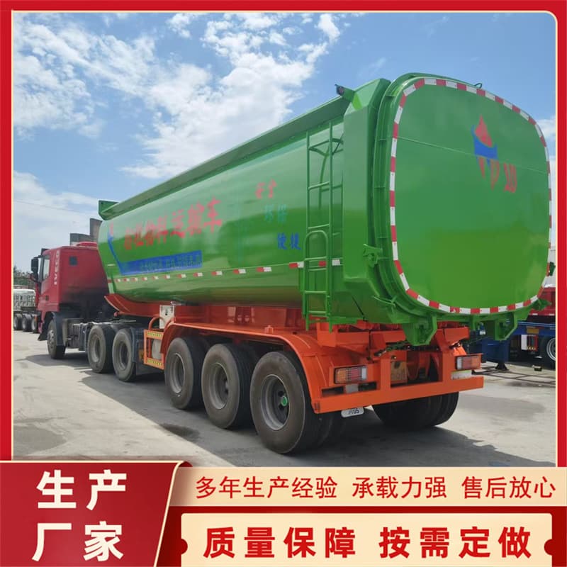 Sale rear dump semi-trailer fly ash transport vehicle dust material transport vehicle supply Africa 80-ton configuration