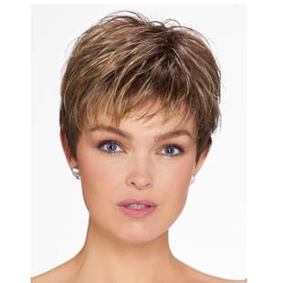 European and American Short Wig Fashion Short Wig for Women Middle-aged and Elderly Short Curly Gradient Color Wig Hairpiece