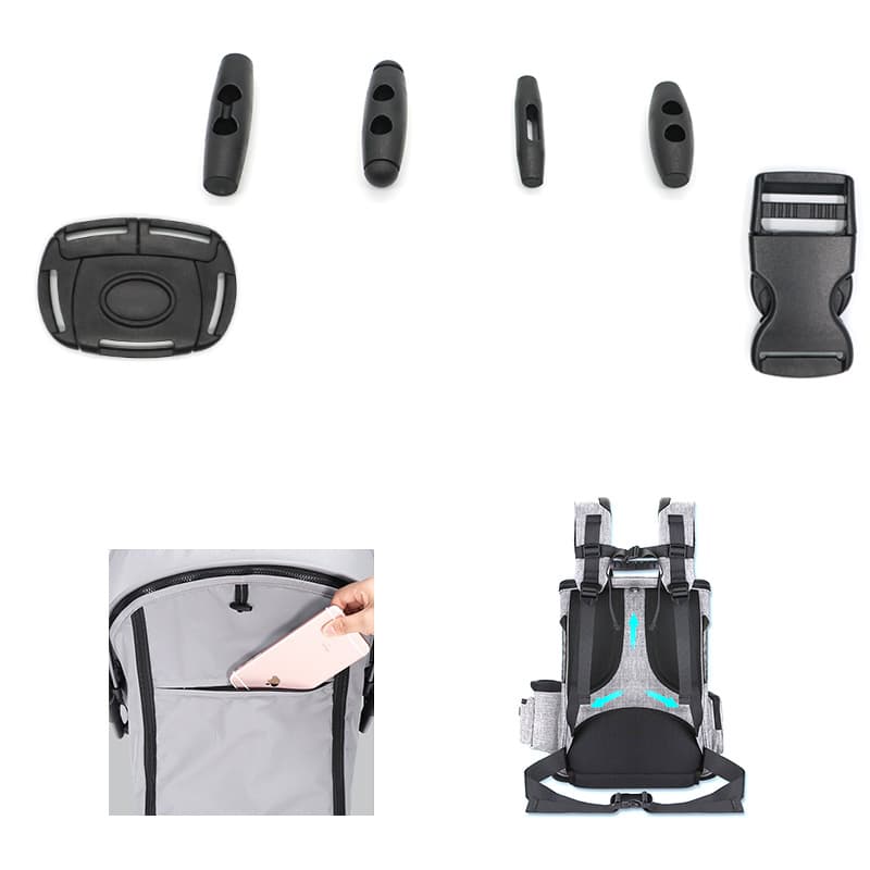 Backpack Plastic Olive Buckle, Double-Hole Clothing Cord Lock, Single-Hole Plastic Cap Buckle, Seat Drawstring Cinch Cap Buckle